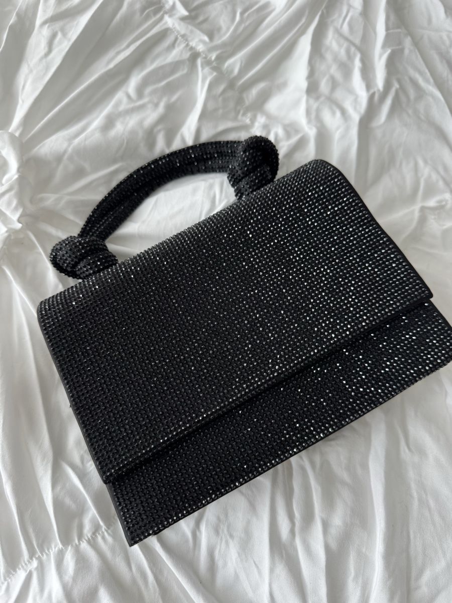 Mango Borse da donna: Schwarze Glitzer Handtasche - neuwertig! – Nuovo (secondo la descrizione) da Binningen venduto da happy_xx