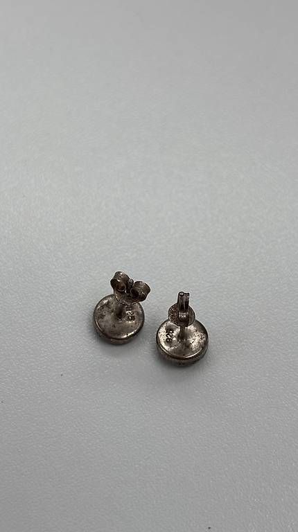 Orecchini pendenti & Orecchini a lobo: Ohrstecker mit blauem Perlmutt aus 925 Silber – Nuovo (secondo la descrizione) da Baden venduto da Chrisenft 1