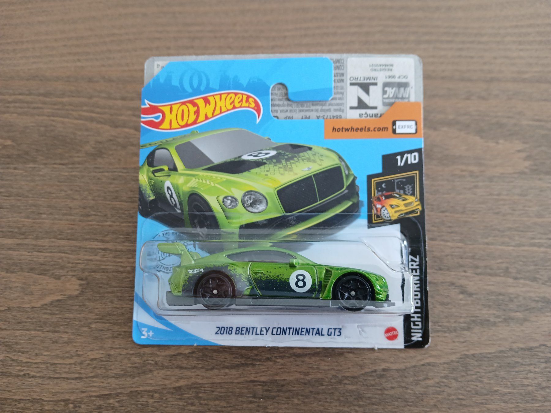Hot Wheels Modellini d'auto: 2018 Bentley Continental GT3 – Nuovo e nell'imballaggio originale da Wiedlisbach venduto da Pontiacman93