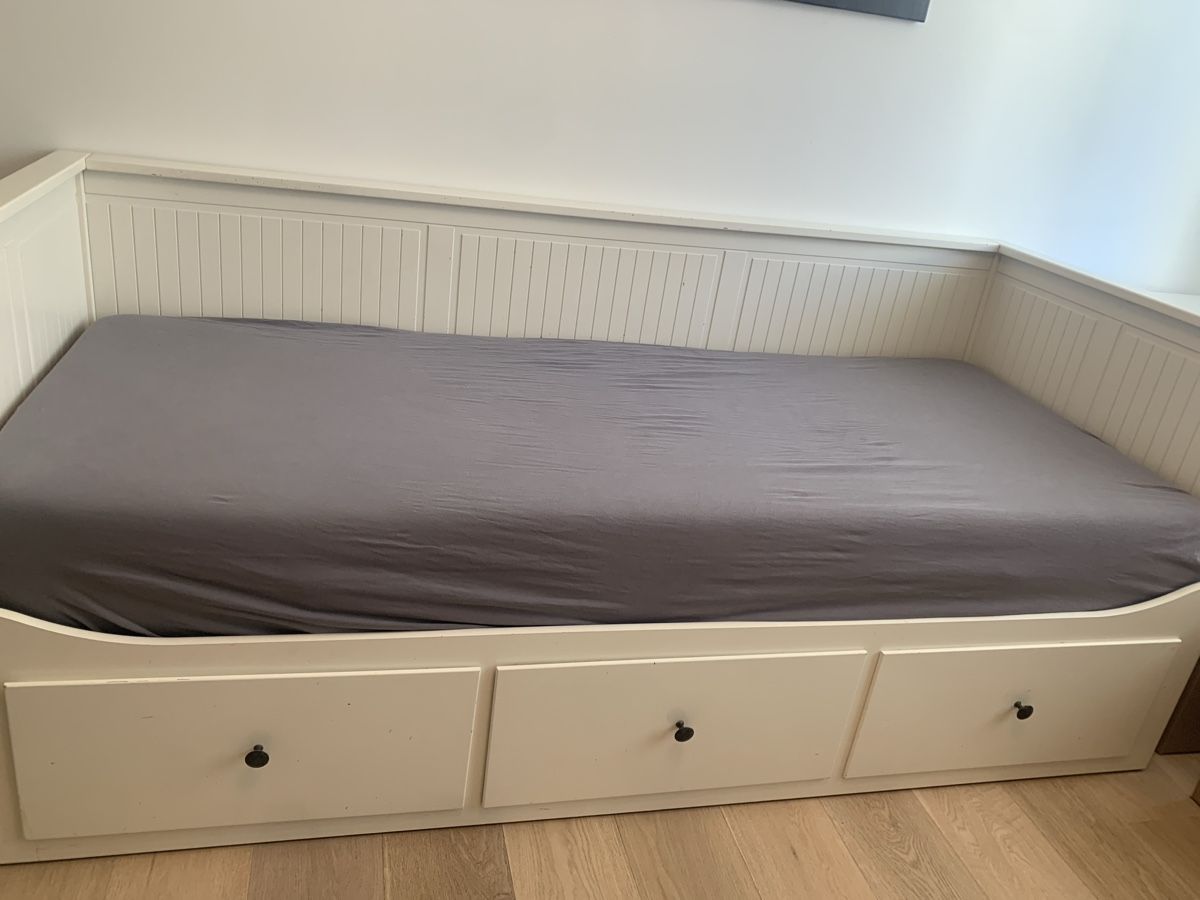 Ikea Letti: Single or double bed off-white with 3 drawers good condition – Usato da Immensee venduto da vgitter