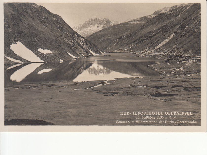 Cartoline postali: Oberalpsee ca. 1932 – Usato da Bürglen TG venduto da StampGraf