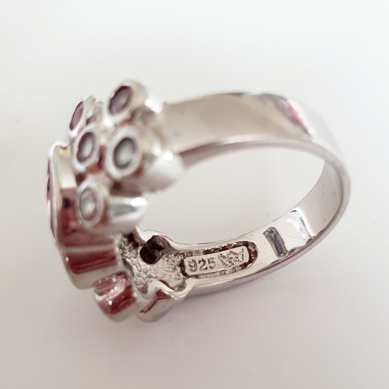 Anelli: Silber Ring 925  mit bunten Steinen gr. 19,1 mm – Usato da Kreuzlingen venduto da Wunderkiste123 7