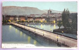 Genève et Pont du Mont Blanc, Effet de nuit