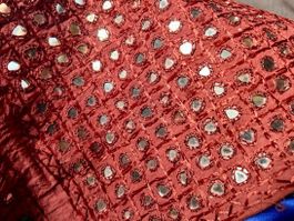 Indische Handtasche mit Spiegeln & Muscheln