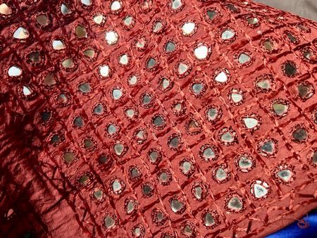 Indische Handtasche mit Spiegeln & Muscheln