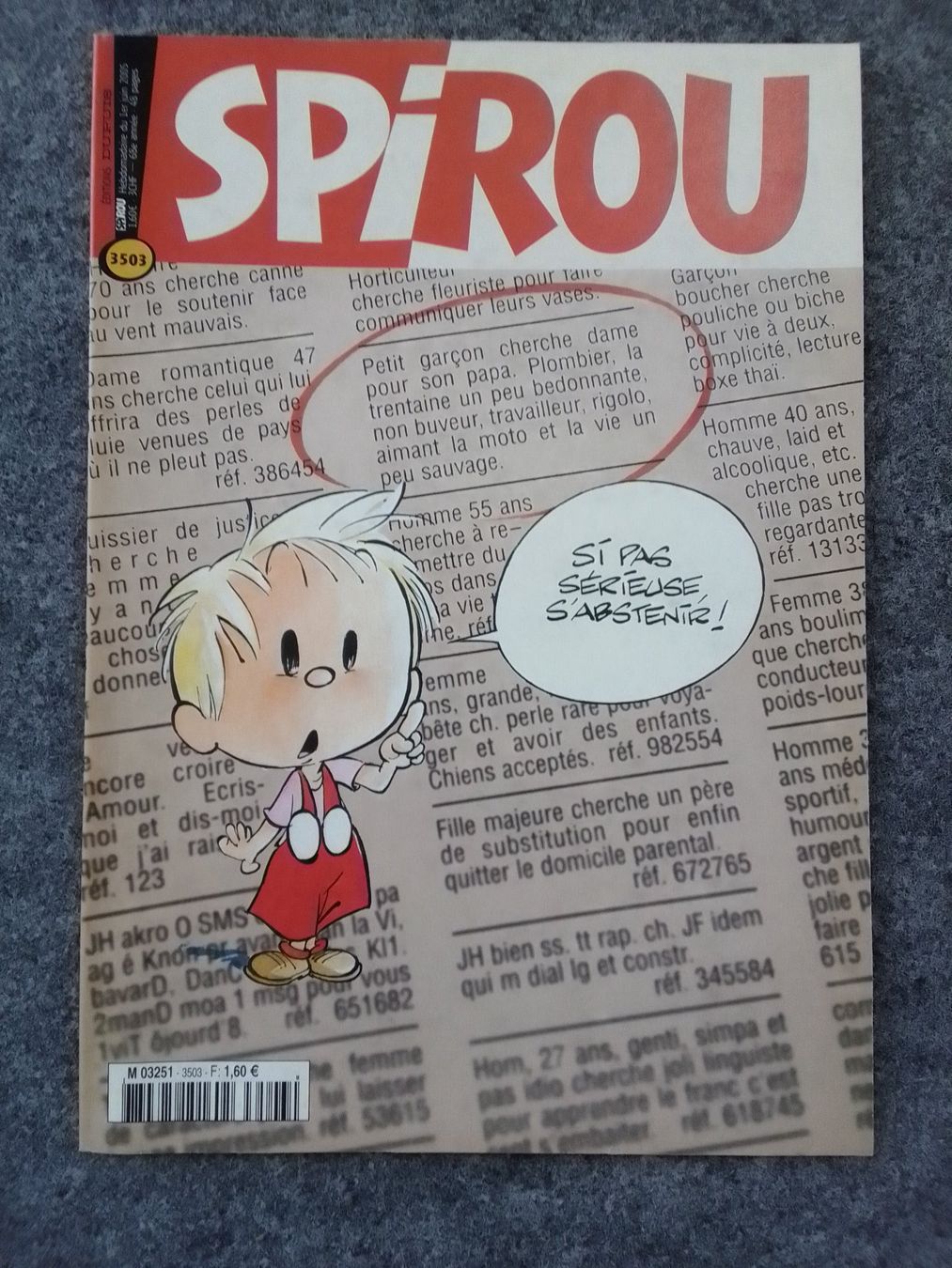 Fumetti: Spirou 3503 – Usato da Préverenges venduto da gga_f9hf
