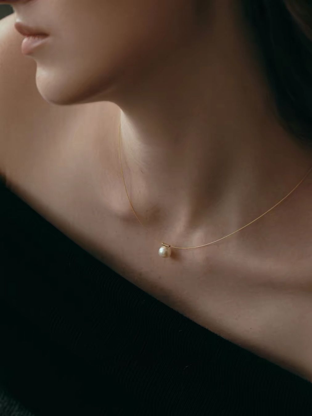 Catenine: 10mm Süsswasserperle Anhänger mit Chocker/echte – Nuovo e nell'imballaggio originale da Sarnen venduto da Yingsperlen3 2
