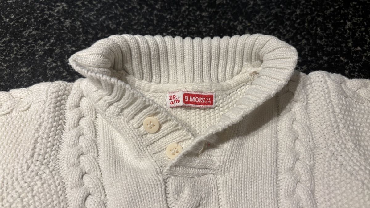 Pullover & Sweatshirts: Baby Strickpullover 9 Monate / 71 cm cremeweiss – Gebraucht aus Basel von ukhtyy 1