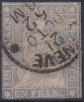 Schöner Strubel 27D, eng geschnitten, Ortsstempel++++ 1300.-