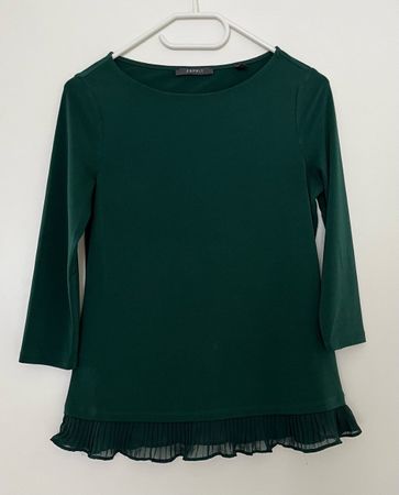 Shirt/Pullover von Esprit, Gr. XS, Farbe dunkelgrün