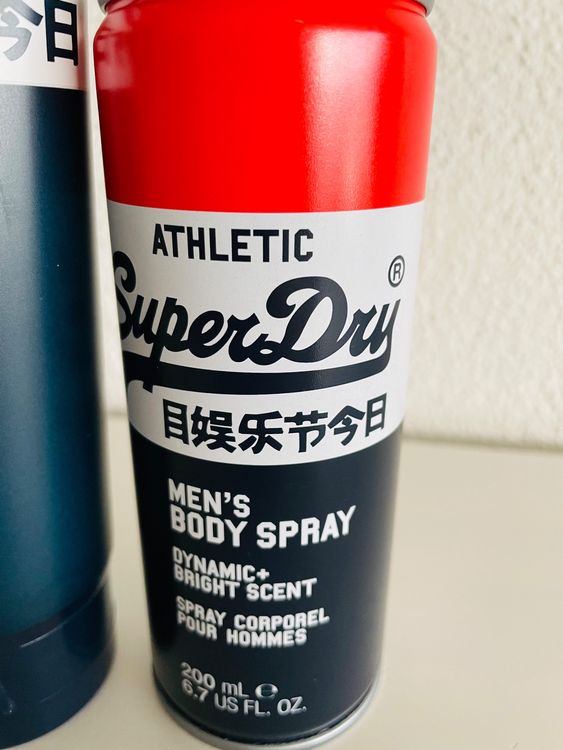 Superdry Set für Herren Athletic Bodyspray + Duschgel NEU