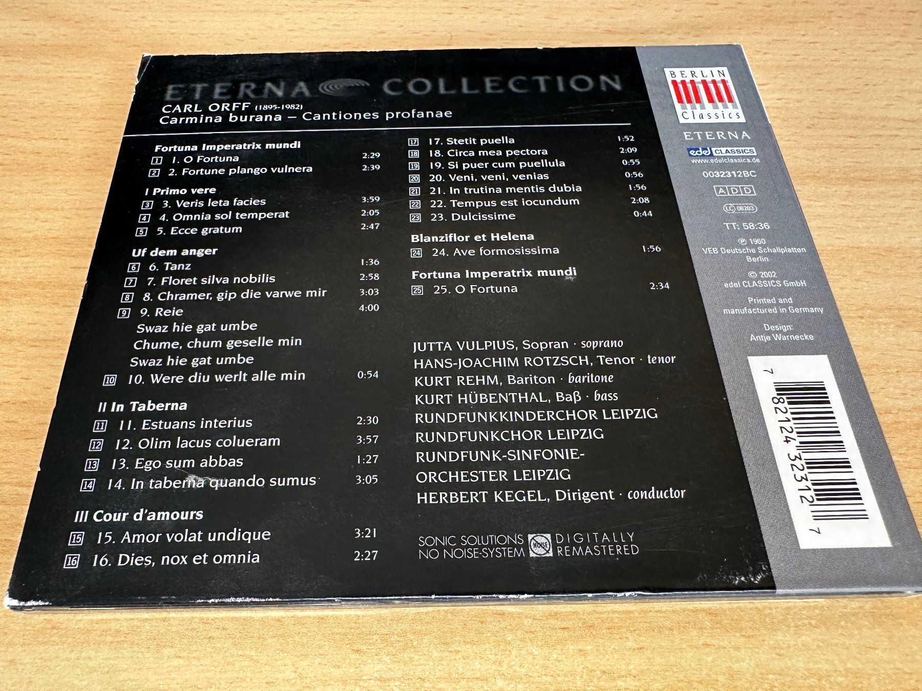 CD: Carl Orff - Carmina Burana – Usato da Rikon im Tösstal venduto da Alpenmutz 1