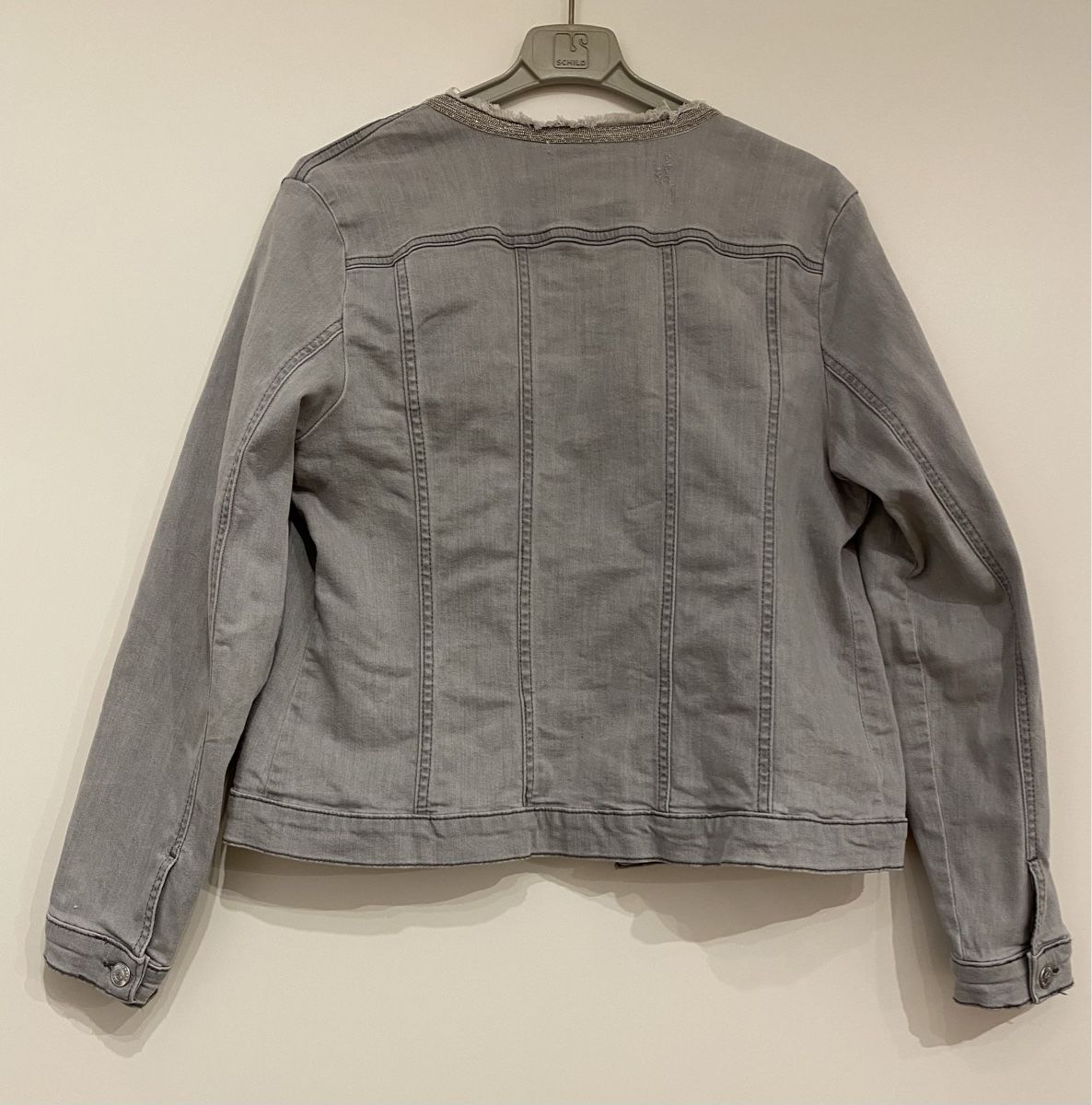 Monari Giacche: Monari Jeansjacke Damen Gr. 40 Grau – Usato da Volketswil venduto da Flamingo_66 1