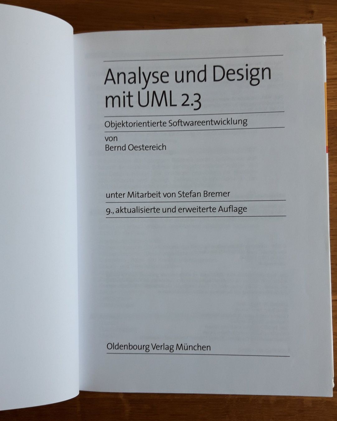 Libri: Analyse und Design mit UML 2.3, B. Oestereich – Usato da Wettingen venduto da brownie14 2