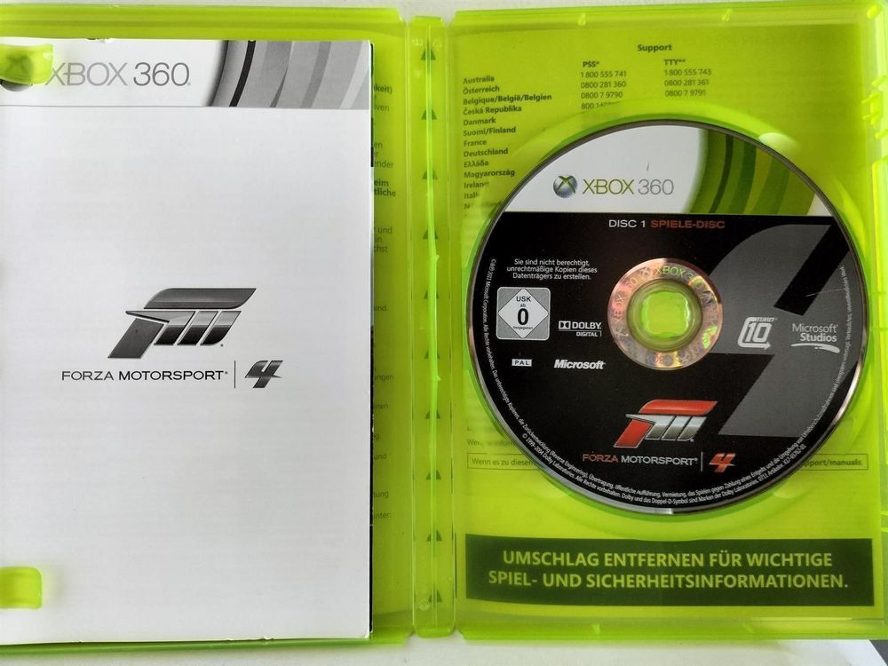Forza Motorsport 4 Xbox 360 Discs in Original Metal Game Box Manual Included