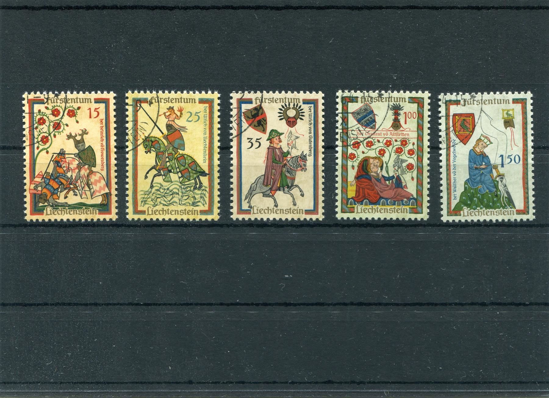 Tutti i francobolli: FL 1961 Nr. 349 - 353 gestempelt – Usato da Winterthur venduto da Kyoung