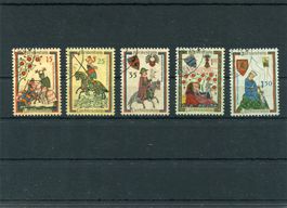 FL 1961 Nr. 349 - 353 gestempelt