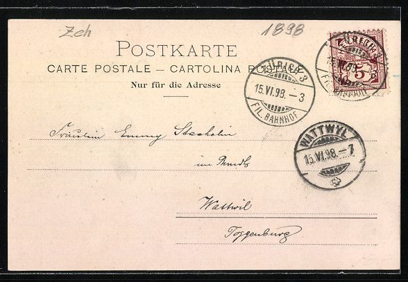 Ansichtskarten: Zürich, Schützengesellschaft der Stadt – Gebraucht aus Berlin von bartko-reher 1