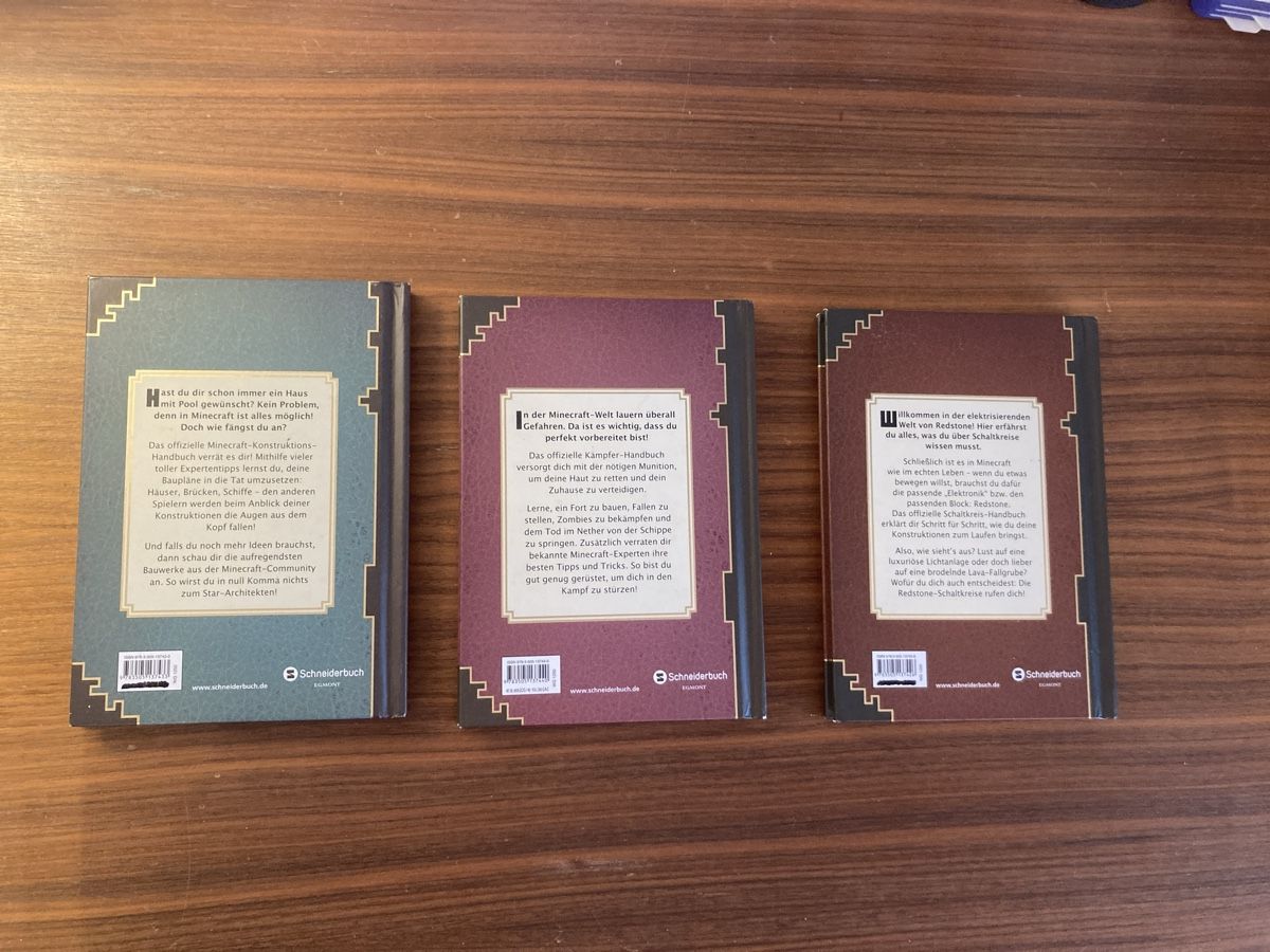 Libri: MINECRAFT Bücher Set 3 Stk.  – Usato da Staad SG venduto da sve_qt59 1