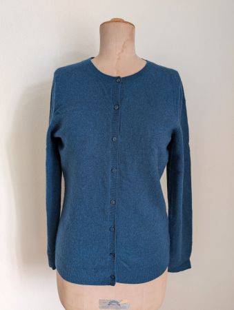 Maddison Cashmere Cardigan M petrol