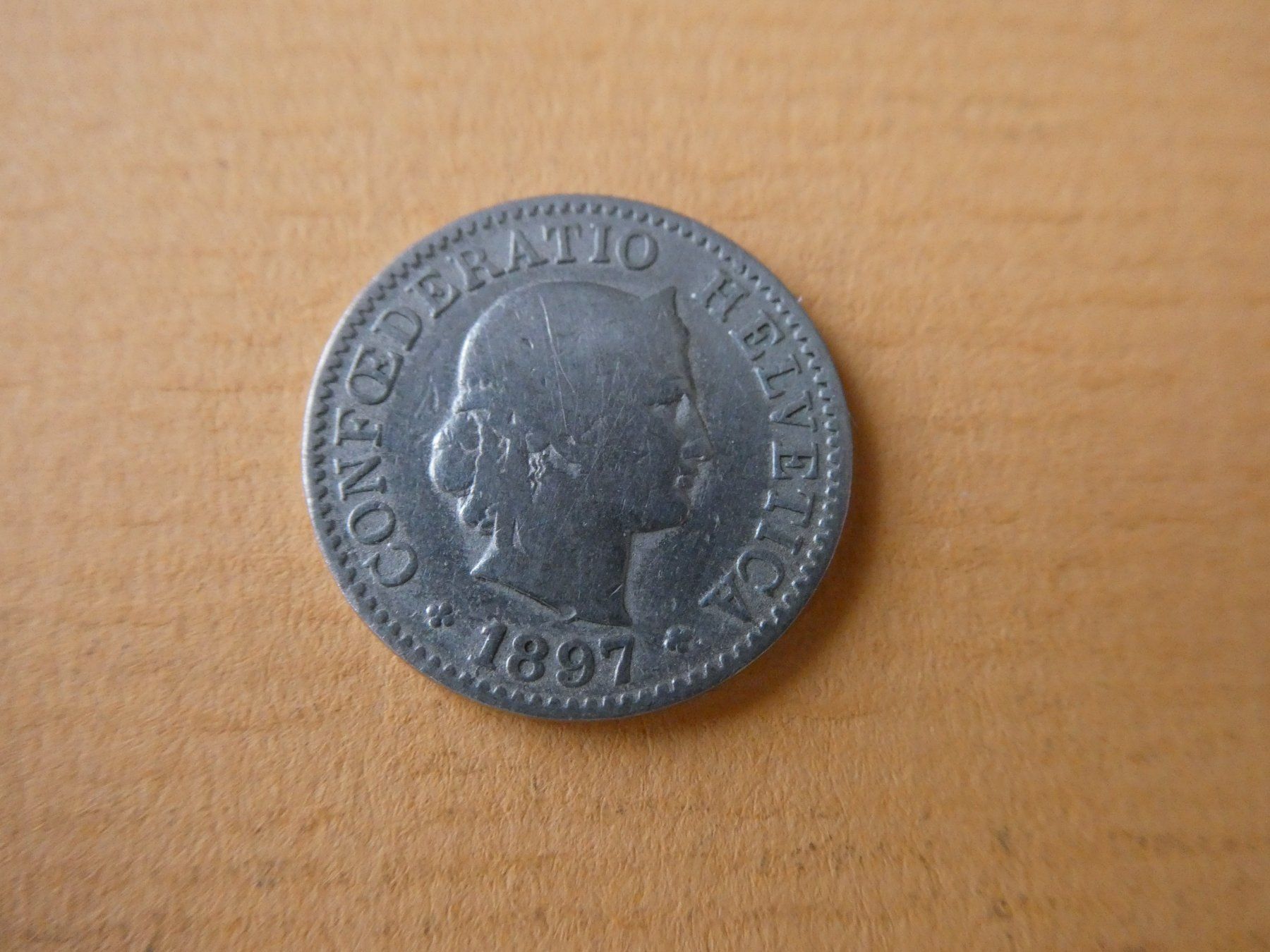 Toutes les monnaies: Schweiz 1897, 5 Rappen – D'occasion à Hinterforst par Rohusri