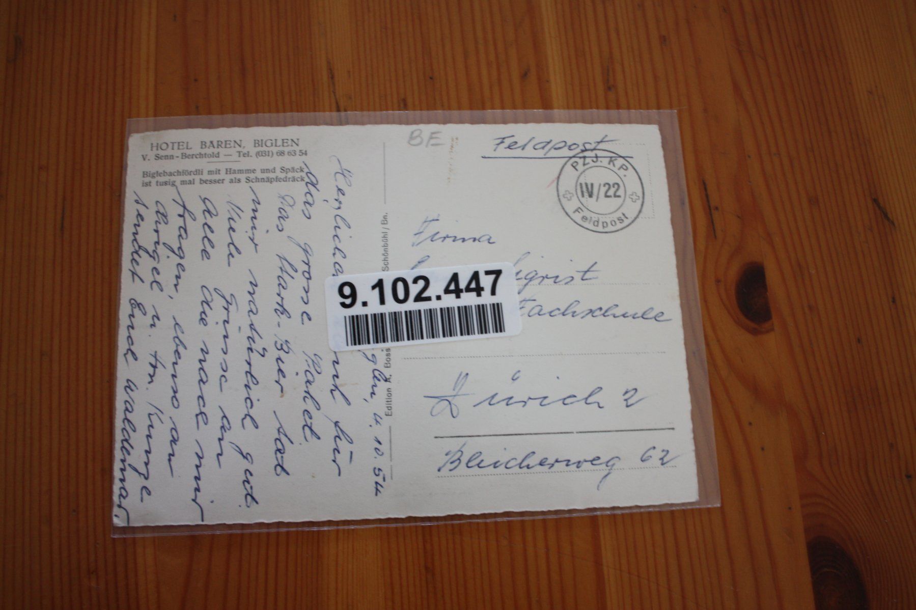 Cartes postales: Biglen – D'occasion à Altstätten SG par sulim 1