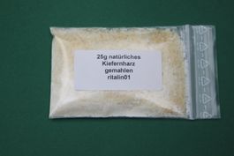25 g Natürliches Kiefernharz (Kolophonium) gemahlen Harz