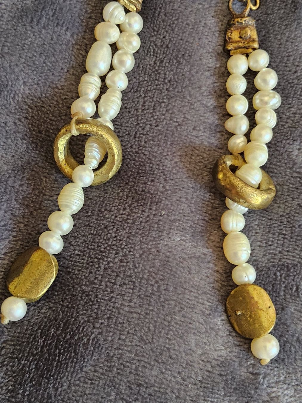 Ohrringe & -stecker: Vintage echte Perlen goldene Ohrhänger, 80er – Gebraucht aus Zürich von philpip 1