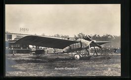 Foto-AK Sanke: Flugzeug Aviatik-Eindecke