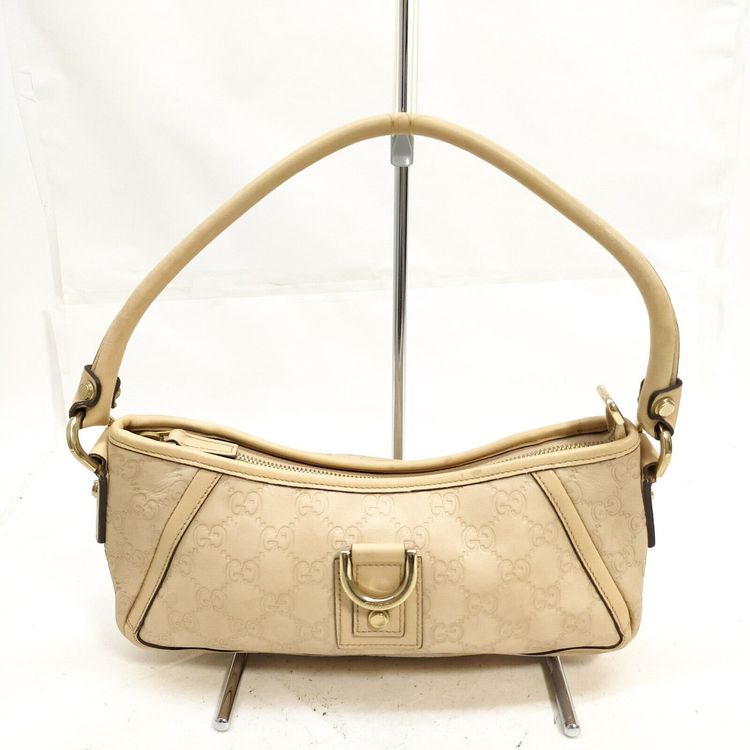 Gucci sac baguette Abbey D ring cuir beige Acheter sur Ricardo