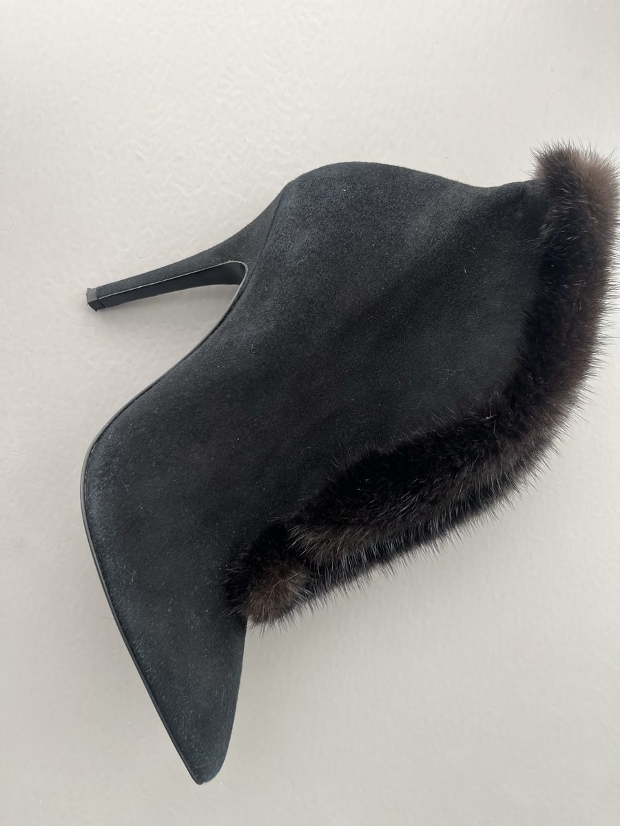Scarpe da donna: Stiefeletten mit mit Nerzfell – Nuovo (secondo la descrizione) da Wattwil venduto da ann_m6sn 5