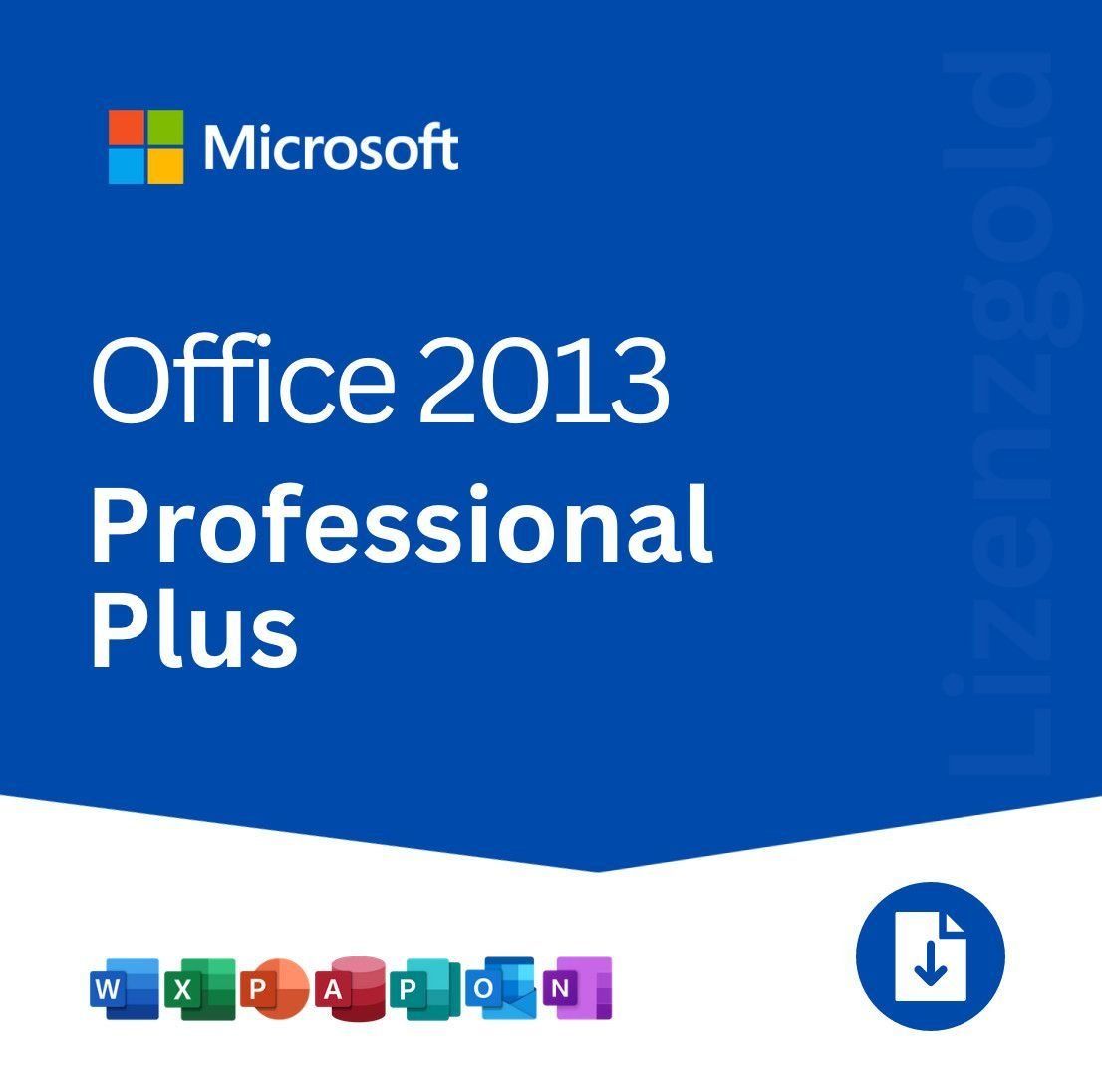 Microsoft Applications: Microsoft Office 2013 Professional Plus | Vollversion | 2 PC – D'occasion à Olten par Esddigital