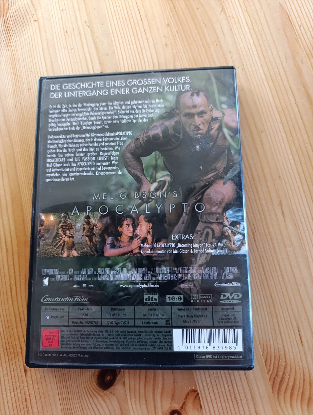 Tutti i DVDs: Mel Gibsons Apocalyto – Usato da Fischenthal venduto da Widder71 1