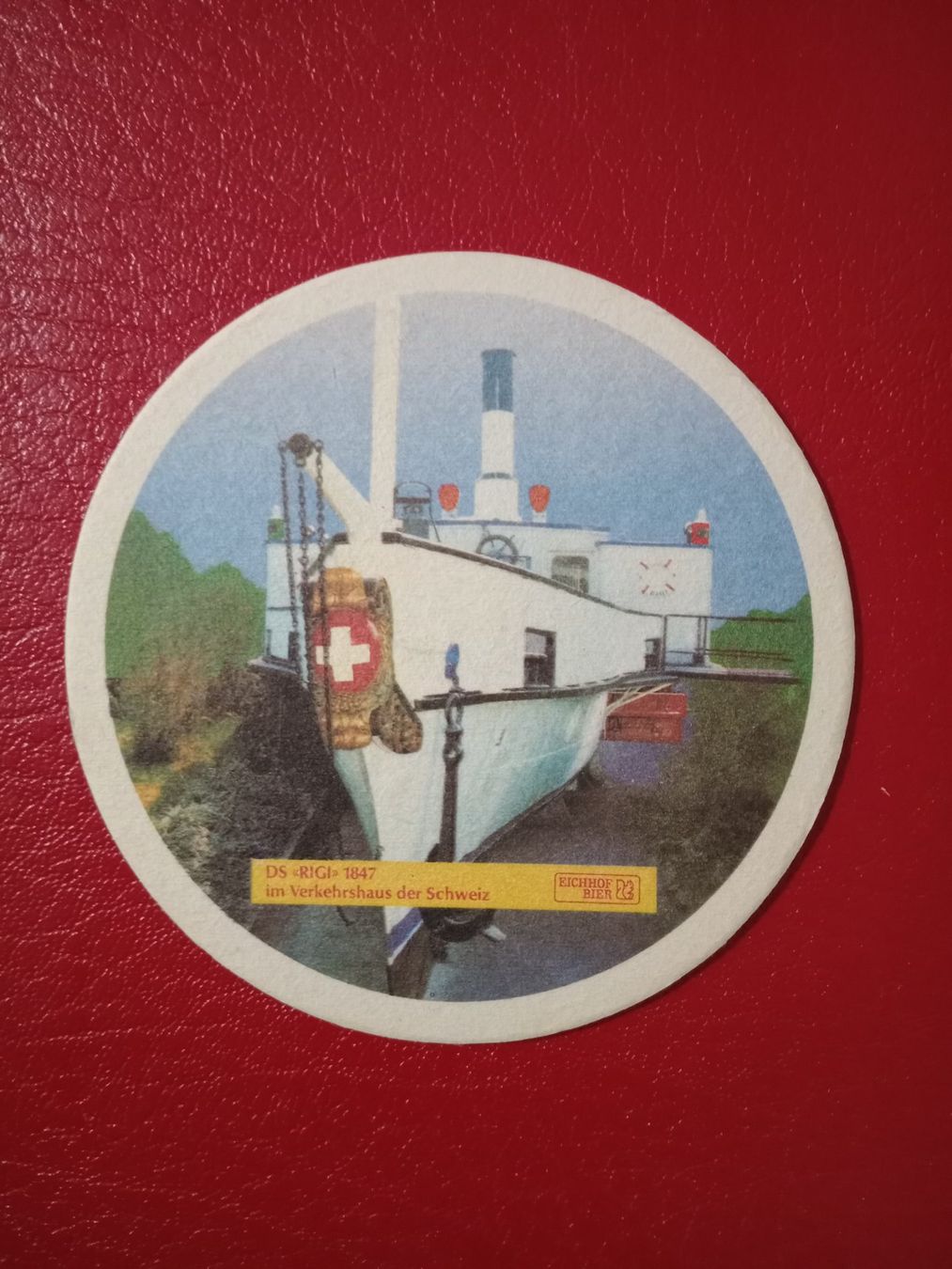 Eichhof Sottobicchieri: Bierdeckel Schiff DS Rigi Eichhof Bier – Usato da Küttigen venduto da Melisch1000