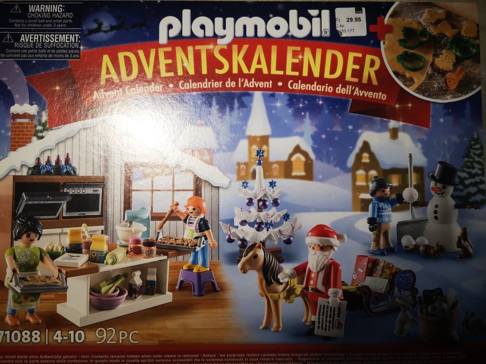 71088 - Calendrier de l'Avent Playmobil - Pâtisserie de Noël