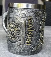 Harry Potter Tasse Metall silbern Wappen SLYTHERIN