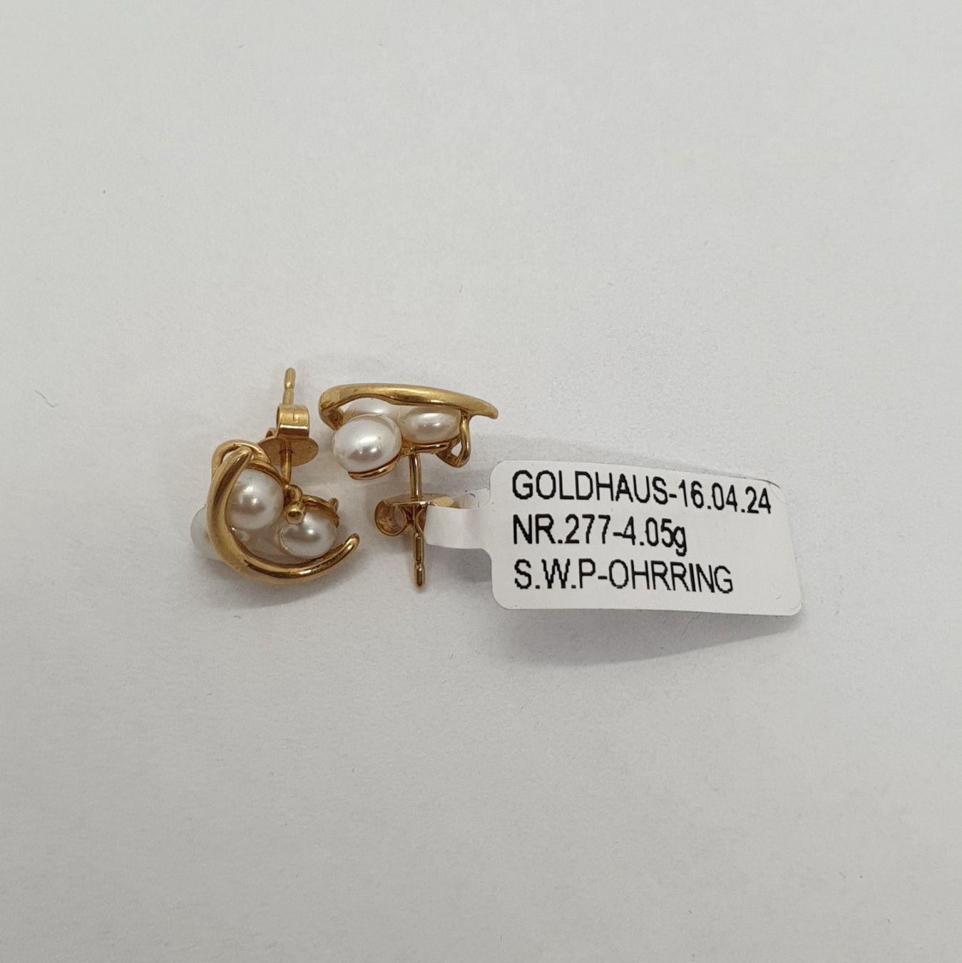 Ohrringe & -stecker: Echt 18K Gold - S.W.P Ohrstecker – Gebraucht aus Luzern von Luzern-Goldhaus 3