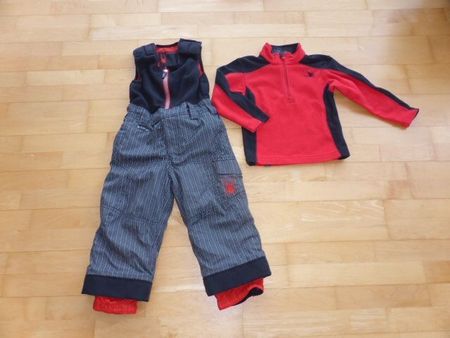 Spyder Skihose, Boy, Gr. 92/98, plus Fleece Skipulli