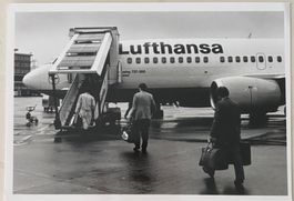 Pressefoto (13x18 cm), Genève-Cointrin, Lufthansa, 1990