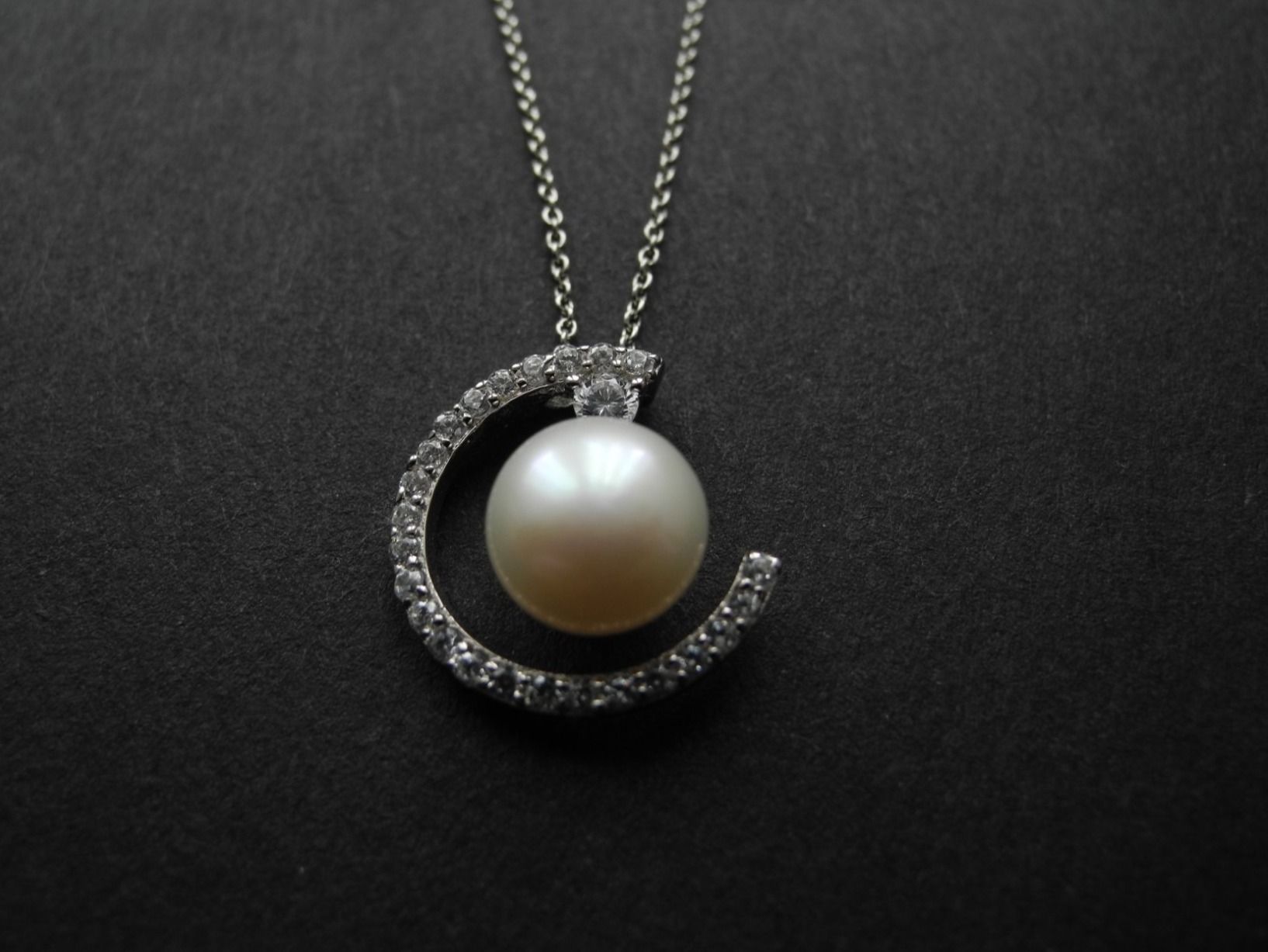Catenine: Kette 925 Silber mit Perle – Usato da Balsthal venduto da qwer24 2