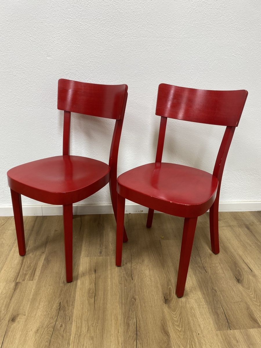 Horgen Glarus Sedie: Beizenstühle Horgen Glarus rot – Usato da Basel venduto da MoebelSackmann