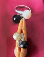 FINGERRING WEISSGOLD 750 mit Perlen