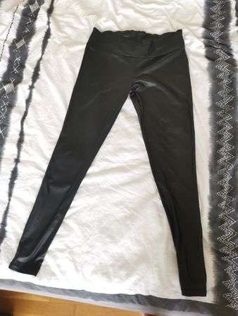 Hose/Leggings im Leder-Look