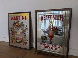 4 Antike Bilder im Rahmen