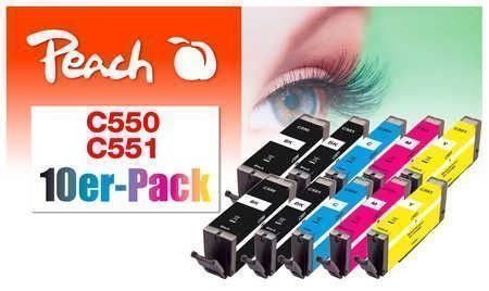 Canon Cartucce per stampanti & toner: Peach 9er-Pack canon – Nuovo e nell'imballaggio originale da Riehen venduto da M.S.DVD