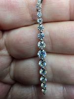 Collier argent avec diamants de moissanite certifiés