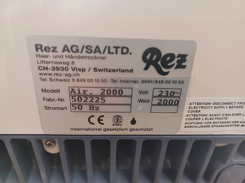 Asciugatrici: Occ Rez Händetrockner – Usato da Altstätten SG venduto da Rosenhaus6 1