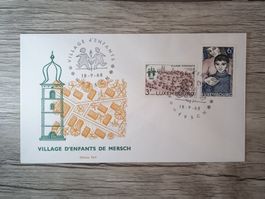 TR47 Enveloppe + Timbre Luxembourg 1968