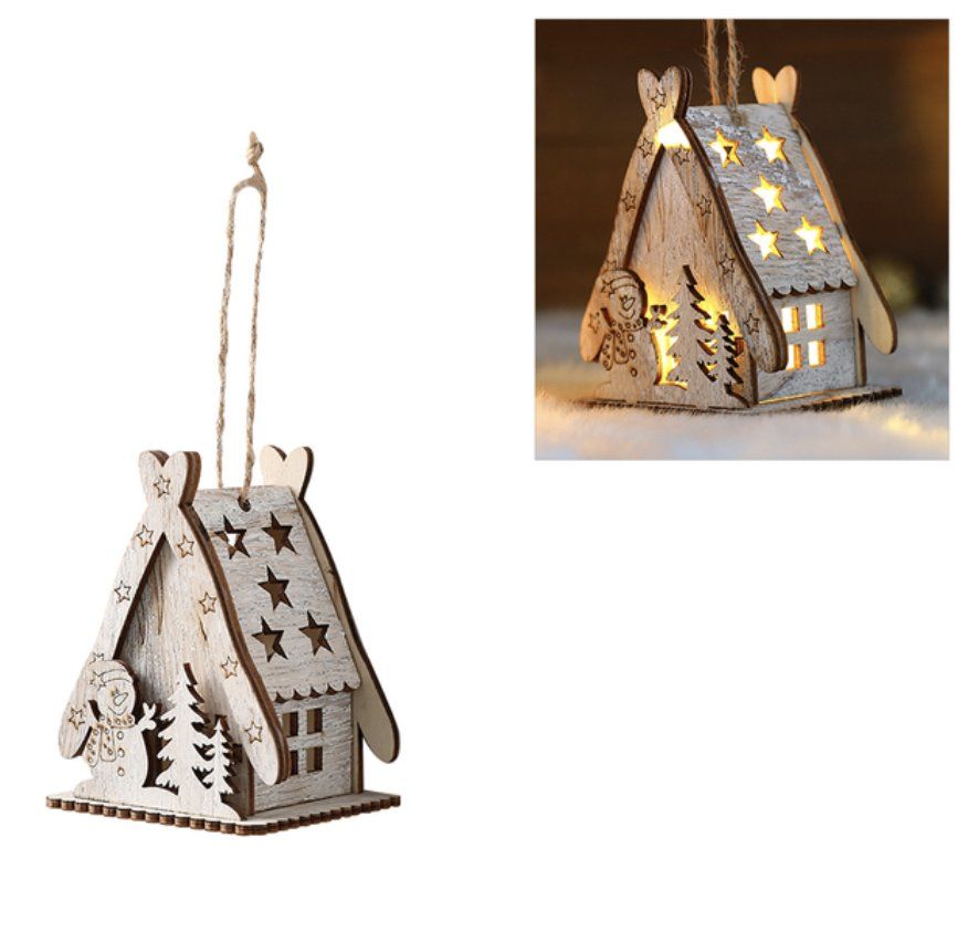 Tutte le decorazioni: Deko Häuschen mit Licht Holzhaus – Nuovo e nell'imballaggio originale da Berg am Irchel venduto da Zweiti_Chance 3