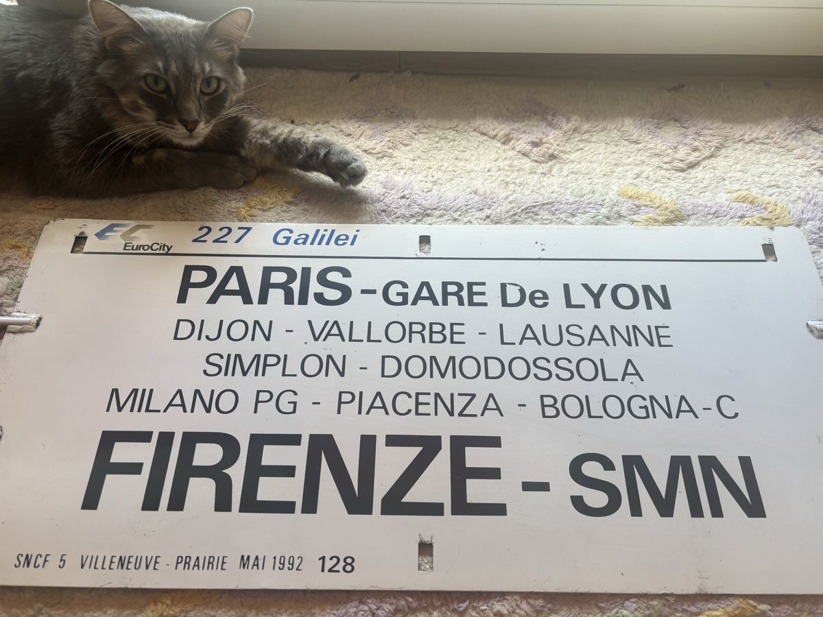 SBB/CFF/FFS Schilder: Grande plaque de train  – Gebraucht aus Orbe von car_8grw